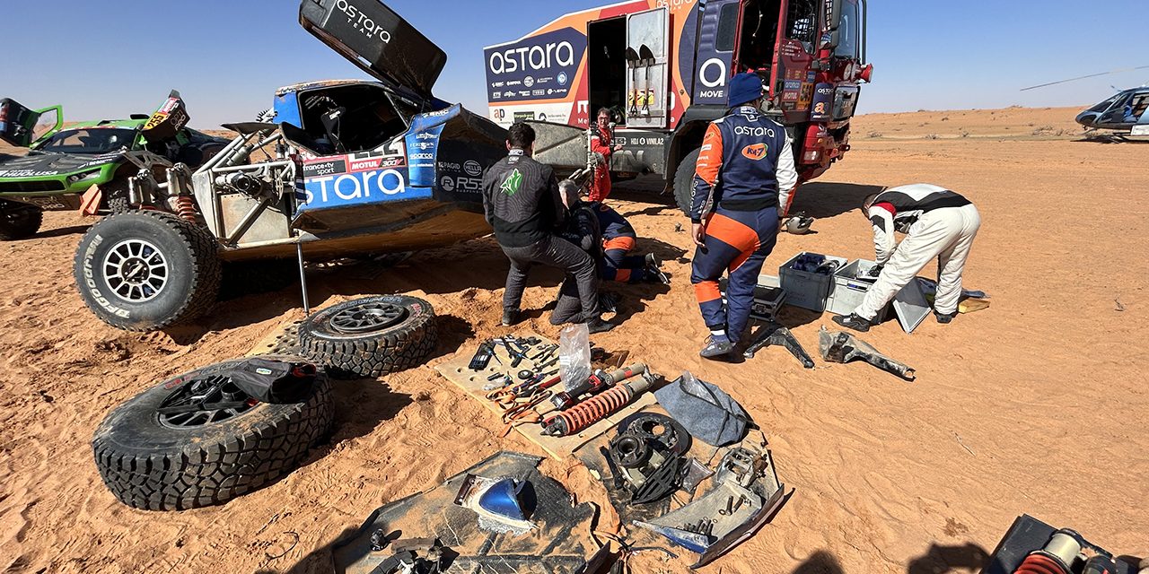 Etapa 5 Dakar 2023 (Hail-Hail). Comunicado de Prensa Astara Team